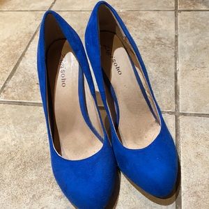 Royal blue heels